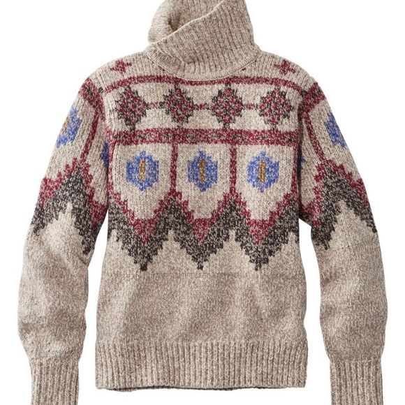 LL Bean Fair Isle Sweater - Picture 3 of 8